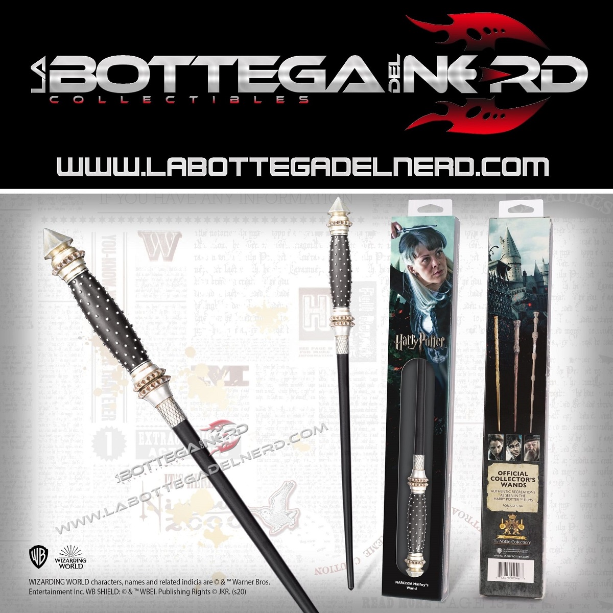 Bacchetta Blister 11 HARRY POTTER- Bacchetta magica di Narcissa Malfoy (Blister)