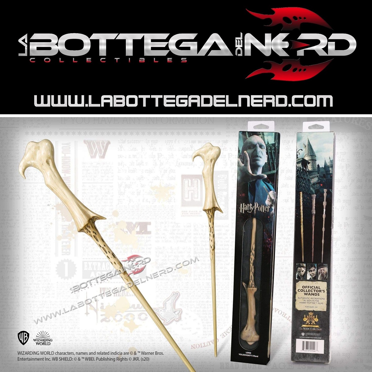 Bacchetta Blister 4 HARRY POTTER- Bacchetta magica di Lord Voldemort (Blister)