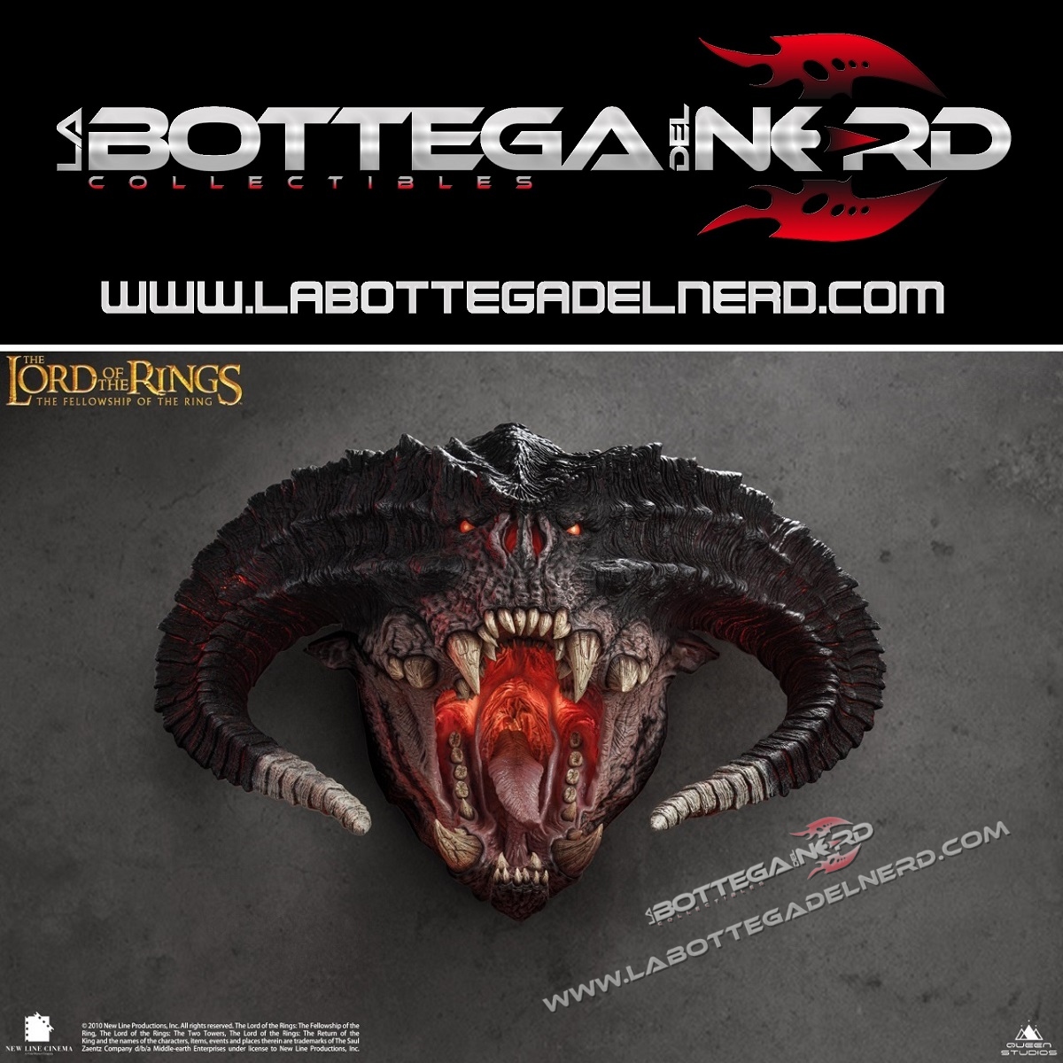 Balrog 21 The Lord of the Rings - Bust 1/1 Balrog Version I (Da parete) 94cm