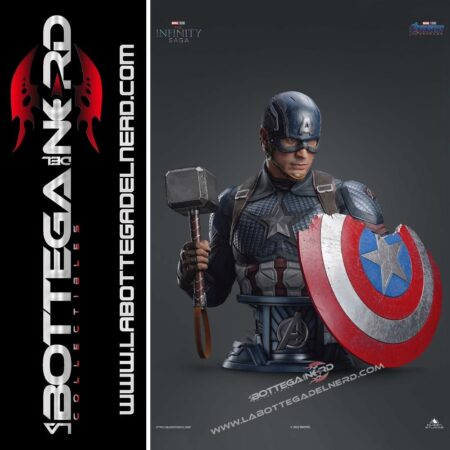 Marvel – Bust Captain America 1/1 Queen Studios 93cm