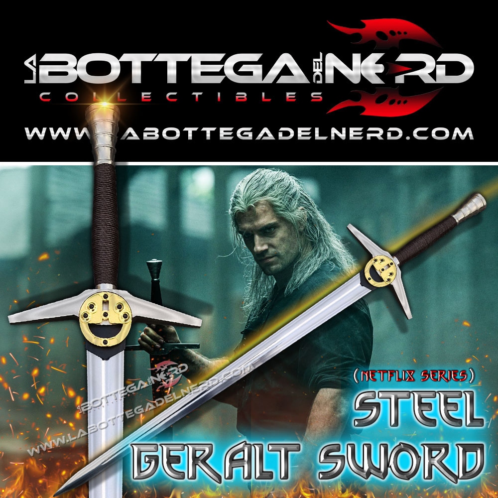 Geralt 147 The Witcher - NETFLIX SERIES Replica Spada d'acciaio Geralt di Rivia