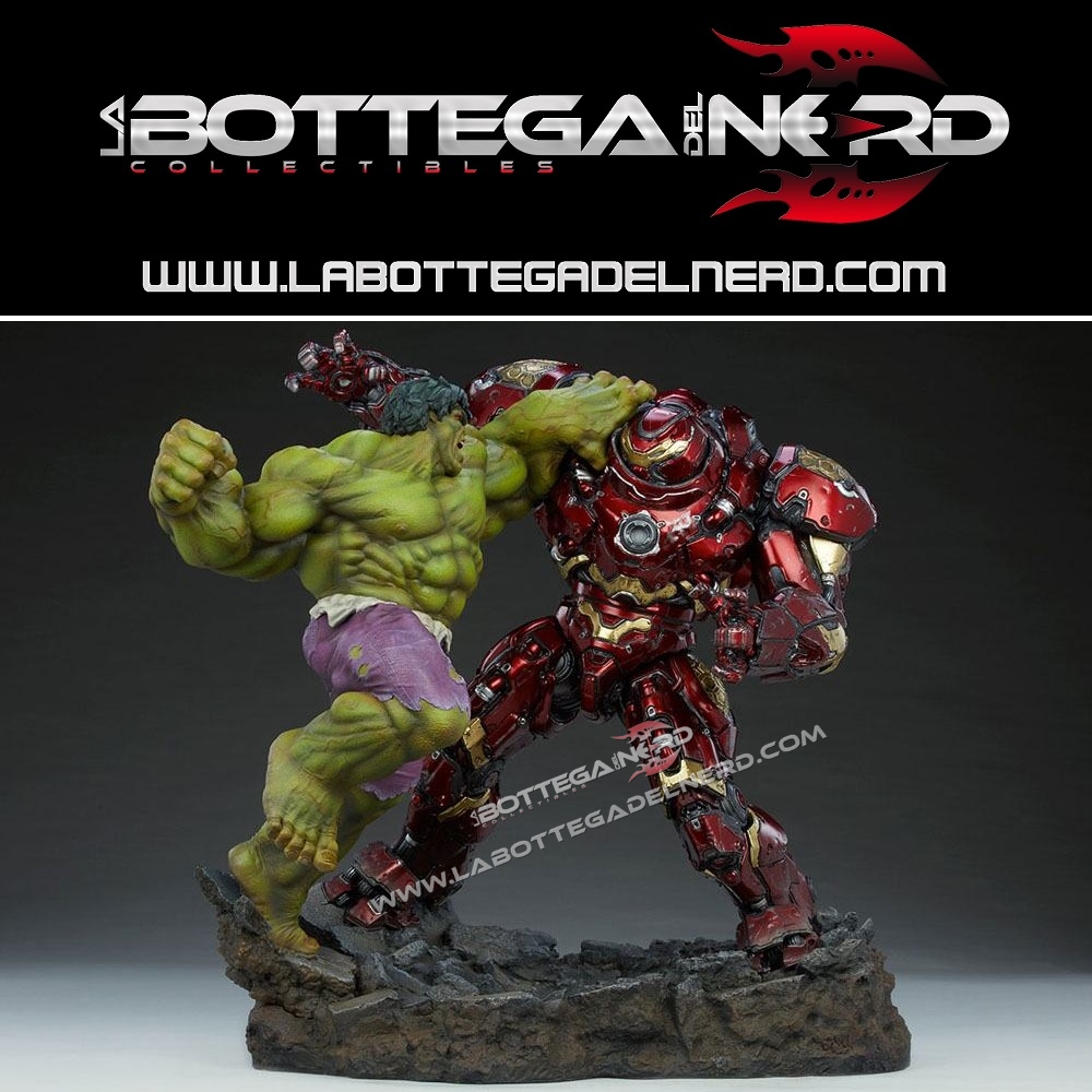 Hulk 80 Marvel - Statue Maquette Hulk vs Hulkbuster 50cm
