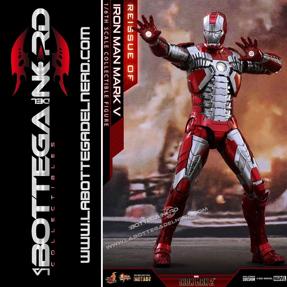 IRON 243 Iron Man 2 - Movie Diecast Action Figure 1/6 Iron Man Mark V 32cm