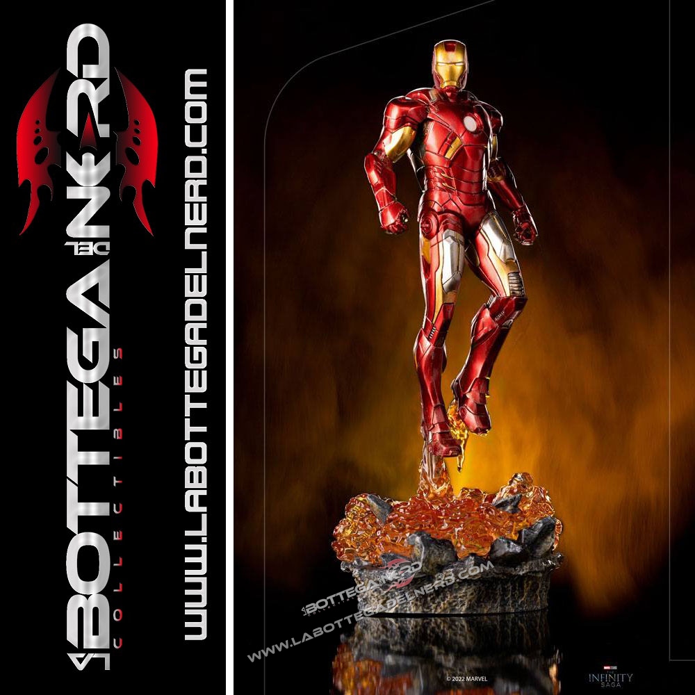 Iron 476 The Infinity Saga - BDS Statue 1/10 Iron Man Battle of NY 28cm