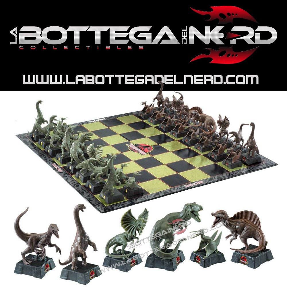 Jurassic 81 Jurassic Park - Chess Set Dinosaurs (Scacchiera)