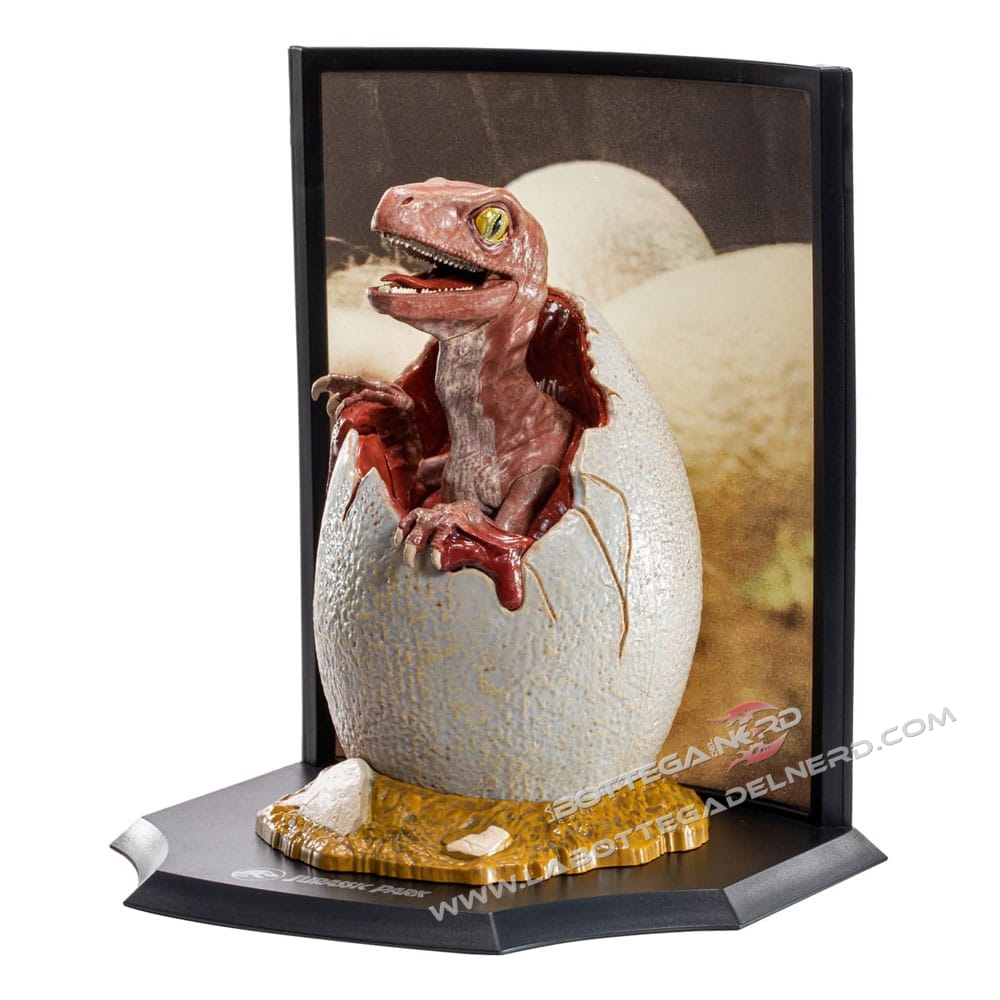 Jurassic 95 Jurassic Park - Statue Raptor Egg Life Finds A Way 20cm