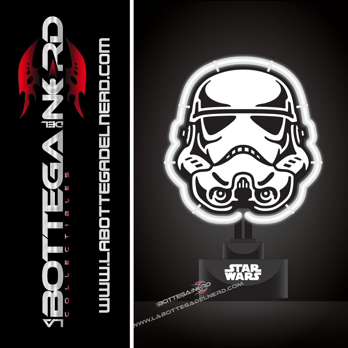 LAMP 1 LAMPADA BAJOUR DA APPOGGIO - Star Wars Neon Light Stormtrooper