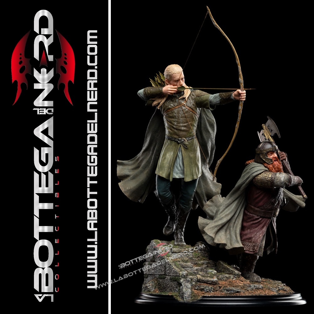 Legolas and Gimli 1 The Lord of the Rings - Statua 1/6 Legolas and Gimli at Amon Hen 46cm