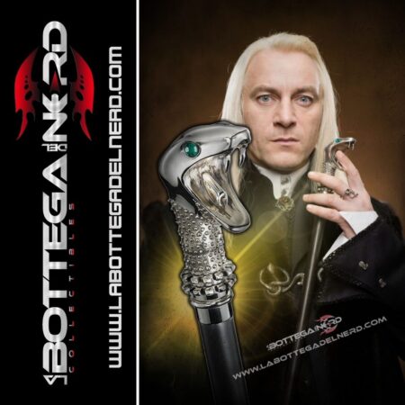 Harry Potter - Bacchetta di Lucius Malfoy Deluxe con bastone
