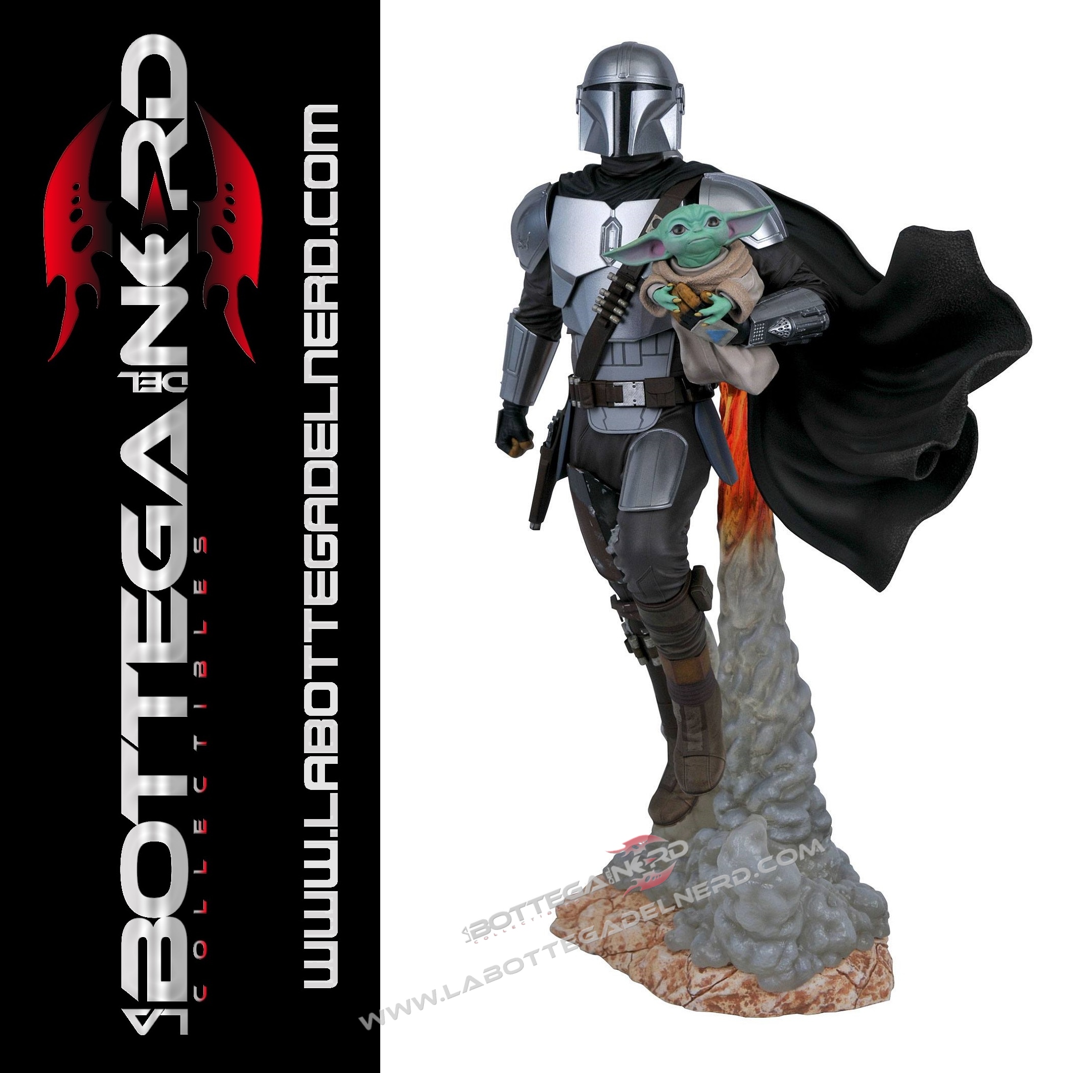 Mandalorian 71 Star Wars The Mandalorian - Statua Mandalorian & The Child 41cm