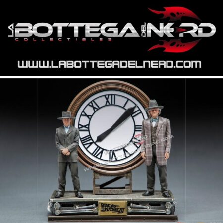 Back to the Future III - Deluxe Statue Marty and Doc at the Clock 30cm