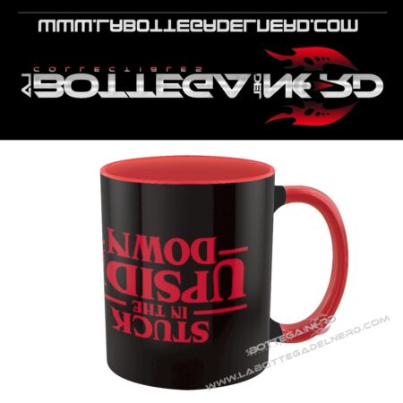 TAZZA IN CERAMICA - Stranger Things Stuck In The Upside Down (Black)