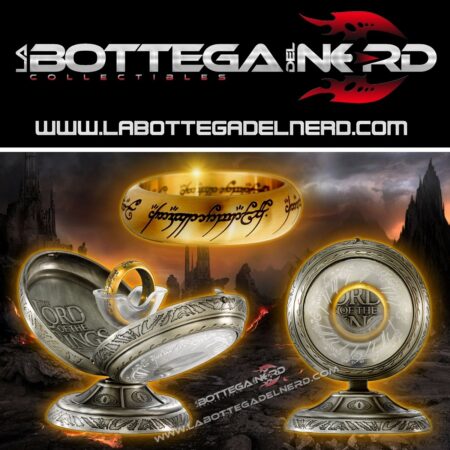 Replica unico anello "IL SIGNORE DEGLI ANELLI" (placcato oro)