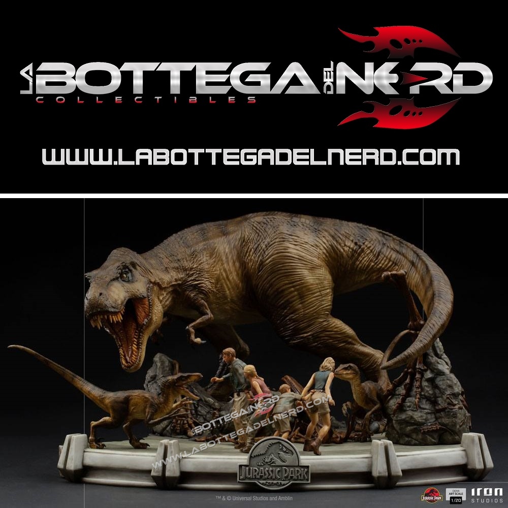 Rex 22 Jurassic Park - Demi Art Scale Statua 1/20 The Final Scene 48cm