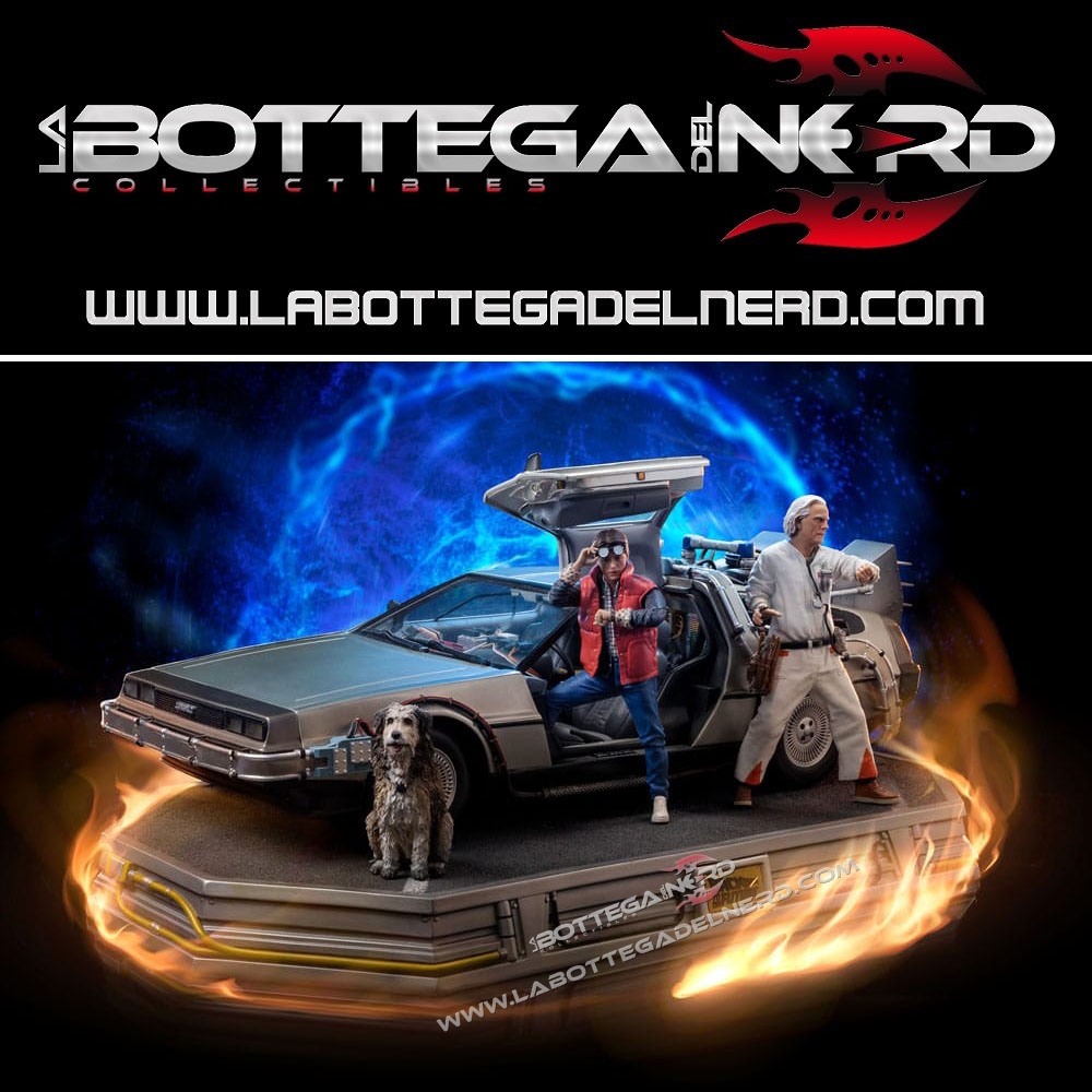 Ritorno al futuro 1 Back to the Future - Statue 1/10 DeLorean Full Set 53cm
