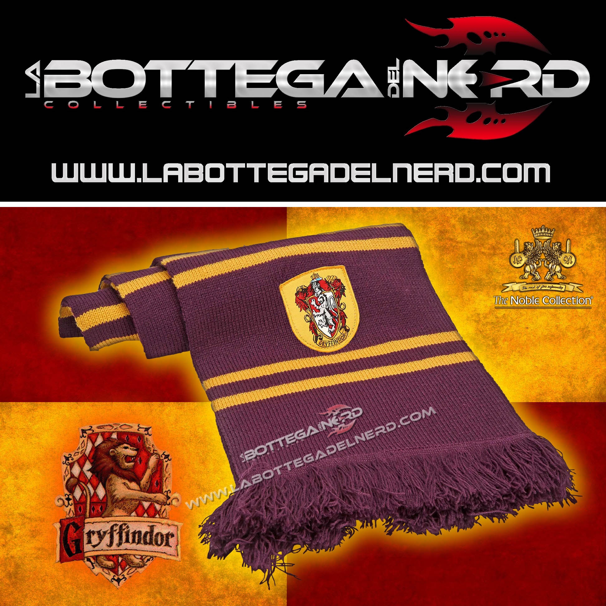 Sciarpa Grifondoro 5 Harry Potter - Sciarpa grande ufficiale Grifondoro 190cm