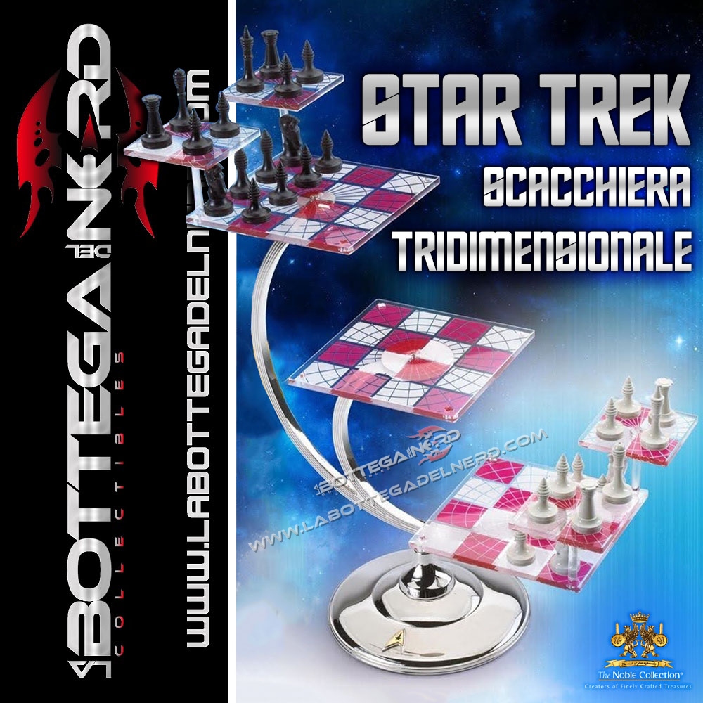 Star Trek 5 Star Trek - Chess Set Scacchiera 3D Star Trek Classic series