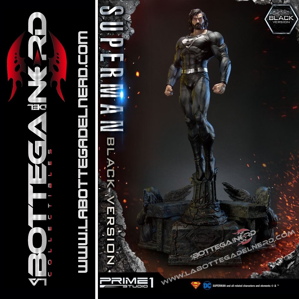 Sup 133 Batman Hush - Statua 1/3 Superman Black Version 106cm