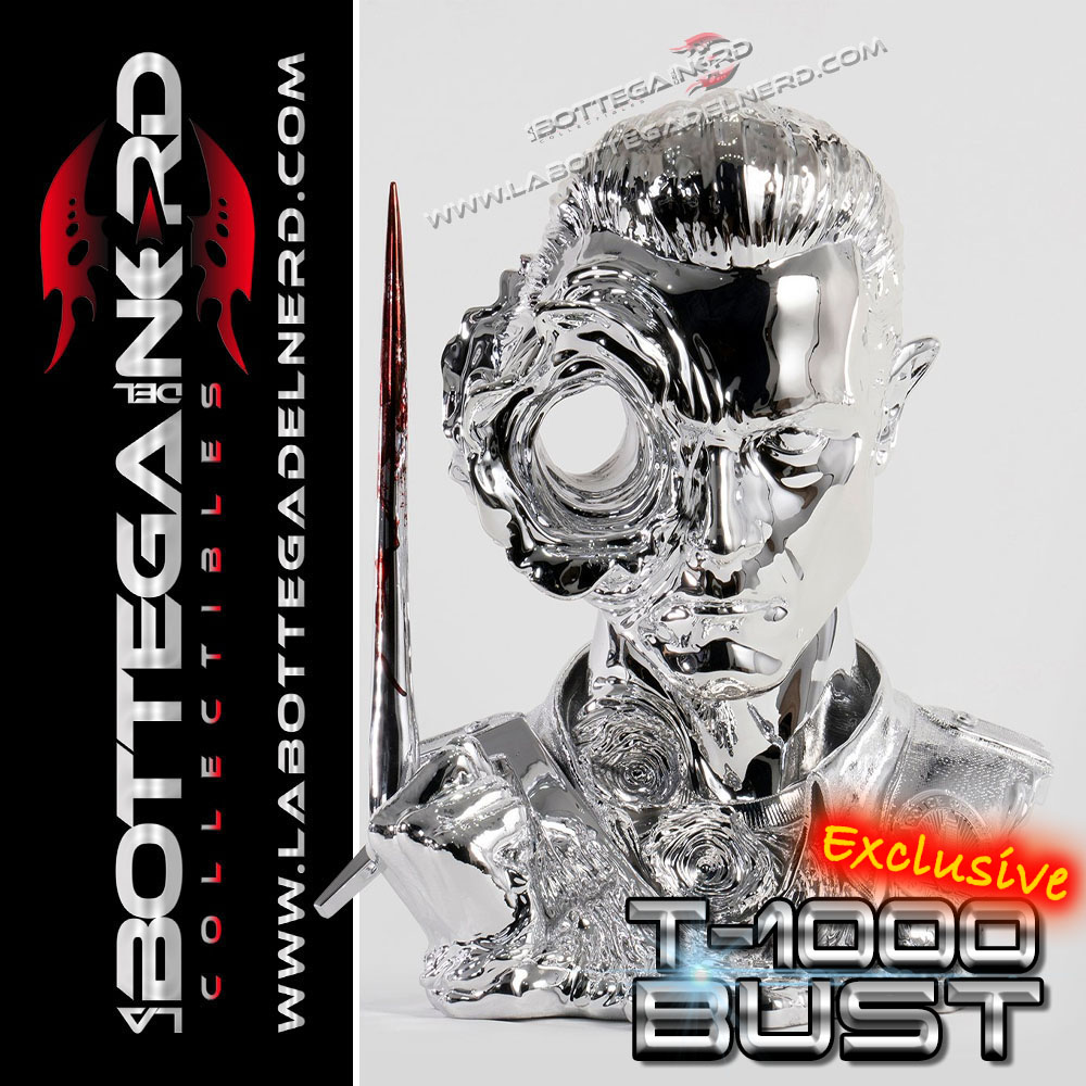 Termi 168 Terminator 2 - Bust T-1000 Art Mask Liquid Metal Version EXCLUSIVE 44cm
