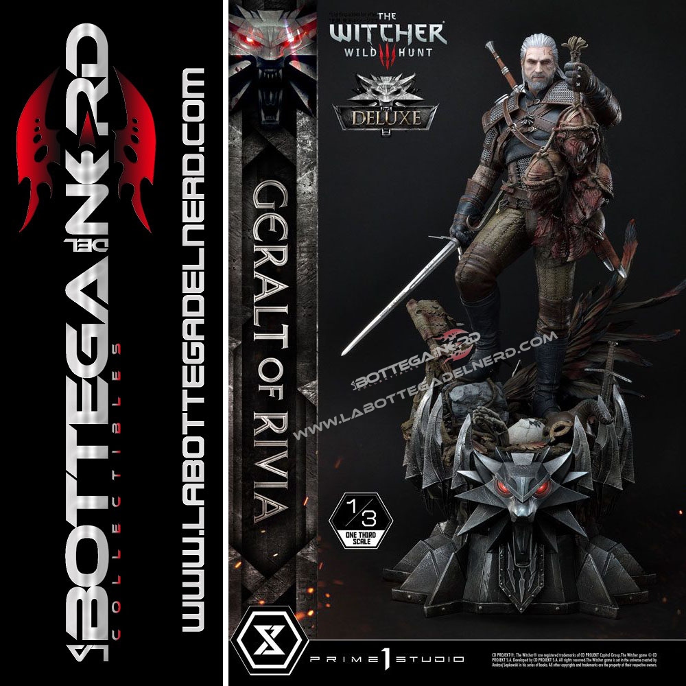 Witcher 44 Witcher 3 Wild Hunt - Statua 1/3 Geralt of Riva Deluxe 88cm