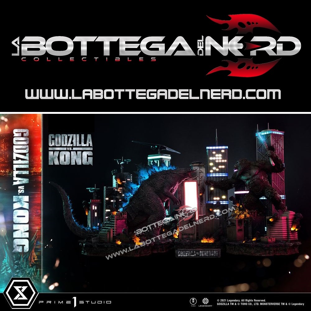 god & kong 1 Godzilla vs Kong - Diorama Godzilla vs. Kong Final Battle 142cm
